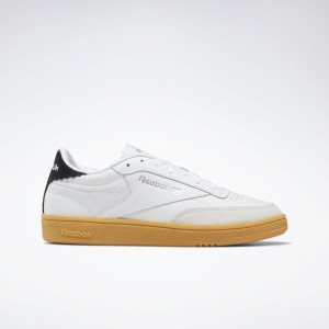 Reebok Club C 85 Turnschuhe Damen - Weiß/Silber - DE 246-YWX